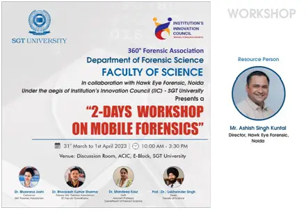 Two days workshop on “MOBILE FORENSICS”